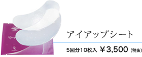 アイアップシート 5回分10枚入 3500円